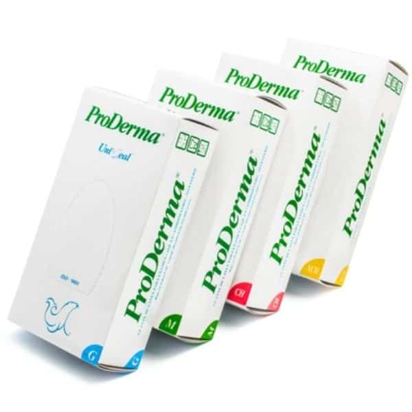 Caja de Guantes Latex Proderma