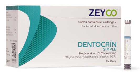 Anestesia Zeyco Dentocain Simple 3%